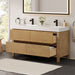 Altair Cascadia 60 Double Bathroom Vanity with Top Weathered Fir Corner View