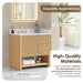 Altair Cecil 36 inch Single Bathroom Vanity with Top White Oak High Quality Materials