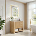 Altair Cecil 36 Single Bathroom Vanity with Top White Oak Corner View