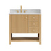 Altair Cecil 36 Single Bathroom Vanity with Top White Oak Front View
