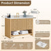 Altair Cecil 48 Single Bathroom Vanity with Top White Oak Dimension