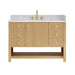 Altair Cecil 48 Single Bathroom Vanity with Top White Oak Front View