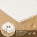 Altair Cecil 60 Double Bathroom Vanity with Top White Oak Countertop