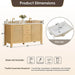 Altair Cedar 60 Double Bathroom Vanity with Top Natural Wood Dimension