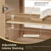 Altair Cerrito 30 Inch Single Bathroom Vanity with Top Natural Oak Adjustable Shelves