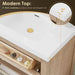 Altair Cerrito 30 Single Bathroom Vanity with Top Natural Oak Countertop