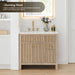 Altair Cerrito 36 inch Single Bathroom Vanity with Top Natural Oak Stunning Finish