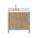 Altair Cerrito 36 Single Bathroom Vanity with Top Natural Oak Front View