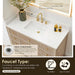 Altair Cerrito 48 inch Single Bathroom Vanity with Top Natural Oak Nano Coated Basin