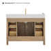Altair Cerrito 48 Single Bathroom Vanity with Top Natural Oak Back View