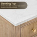 Altair Cerrito 60 inch Double Bathroom Vanity with Top Natural Oak Countertop
