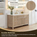 Altair Cerrito 60 Inch Single Bathroom Vanity With Top Natural Oak Front View