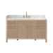 Altair Cerrito 60 Single Bathroom Vanity with Top Natural Oak Front View