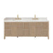 Altair Cerrito 84 Double Bathroom Vanity with Top Natural Oak Front View