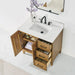 Altair Clara 36 Single Bathroom Vanity with Top Weathered Brown Countertop