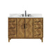 Altair Clara 48 Single Bathroom Vanity with Top Weathered Brown Front View