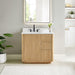 Altair Clayton 36 inch Single Bathroom Vanity with Top Washed Light Brown Front View