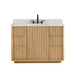 Altair Clayton 48 Single Bathroom Vanity with Top Washed Light Brown Front View
