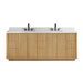 Altair Clayton 84 Double Bathroom Vanity with Top Washed Light Brown Front View