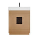 Altair Gavino 30 inch Single Bathroom Vanity with Top Light Brown Back View