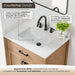 Altair Gavino 30 inch Single Bathroom Vanity with Top Light Brown Countertop