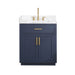Altair Gavino 30 Single Bathroom Vanity with Top Royal Blue Front View