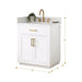 Altair Gavino 30 Single Bathroom Vanity with Top White Dimension