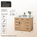 Altair Gavino 42 inch Single Bathroom Vanity with Top Light Brown Dimensions