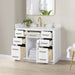 Altair Gavino 42 inch Single Bathroom Vanity with Top White Open Drawer