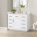 Altair Gavino 42 Single Bathroom Vanity with Top White Corner View