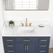 Altair Gavino 48 inch Single Bathroom Vanity with Top Royal Blue Top View Countertop