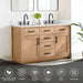 Altair Gavino 54 Double Bathroom Vanity with Top Light Brown Features