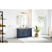 Altair Gavino 54 Double Bathroom Vanity with Top Royal Blue Corner View