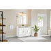 Altair Gavino 54 Double Bathroom Vanity with Top White Corner View