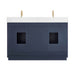 Altair Gavino 54 inch Double Bathroom Vanity with Top Royal Blue Back View