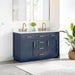 Altair Gavino 54 inch Double Bathroom Vanity with Top Royal Blue Corner View