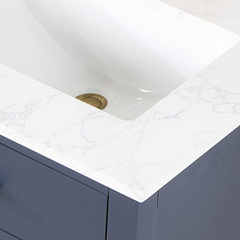 Altair Gavino 60 Double Bathroom Vanity with Top Royal Blue Countertop Close Up