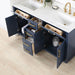 Altair Gavino 60 inch Double Bathroom Vanity with Top Royal Blue Drawers
