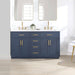 Altair Gavino 60 inch Double Bathroom Vanity with Top Royal Blue Front View