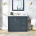 Altair Gazsi 42 inch Single Bathroom Vanity with Top Charcoal Blue Front View