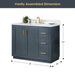Altair Gazsi 42 Single Bathroom Vanity with Top Charcoal Blue Dimensions