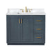 Altair Gazsi 42 Single Bathroom Vanity with Top Charcoal Blue Front View