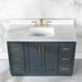 Altair Gazsi 48 Single Bathroom Vanity with Top Charcoal Blue Countertop Front View