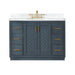 Altair Gazsi 48 Single Bathroom Vanity with Top Charcoal Blue Front View