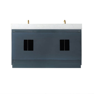Altair Gazsi 60 Double Bathroom Vanity with Top Classic Blue Back View