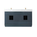 Altair Gazsi 60 Double Bathroom Vanity with Top Classic Blue Back View