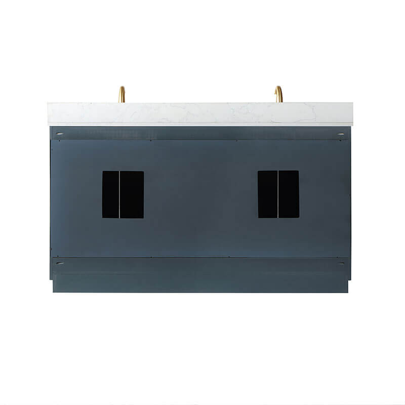Altair Gazsi 60 Double Bathroom Vanity with Top Classic Blue Back View