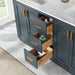Altair Gazsi 60 inch Double Bathroom Vanity with Top Classic Blue Open Drawer