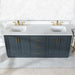 Altair Gazsi 72 Double Bathroom Vanity with Top Classic Blue Countertop Front View