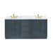 Altair Gazsi 72 Double Bathroom Vanity with Top Classic Blue Front View